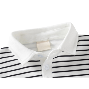 Polo respirant à manches courtes pour enfants, 100 % coton, vêtement décontracté pour l'école, teint en pièce, écologique, échantillon gratuit compressé - Product Image 3