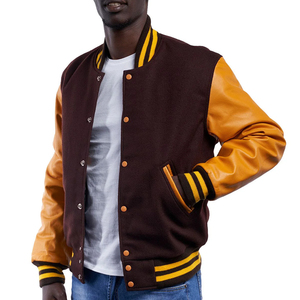 Professional Custom Design Men's <b>Winter</b> Varsity <b>Jacket</b> Stand Collar Front Logo Eco-Friendly Windproof <b>Waterproof</b> Breathable Thin - Product Image 4
