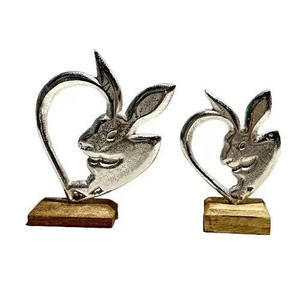 Esculturas Decorativas de Aluminio para Escritorio, Renos con Recubrimiento Negro, Estatuas de Animales para Decoración de Mesa Navideña - Product Image 6