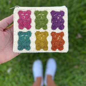 Monedero Pequeño con Bordado de Cuentas Hecho a Mano Tradicionalmente por MULTI CRAFT, con Diseño de Elefante, Elegante, Lujoso, Nuevo y Bonito - Product Image 5