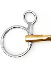 Baucher Horse bit สแตนเลสพร้อมดีไซน์แบบแขวนที่ไม่เหมือนใครบิตชุบทอง - Product Image 5