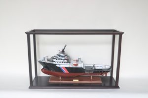 Modelo de Barco de Rescate de Madera Abeille Bourbon Hecho a Mano y Ecológico - Regalo Empresarial Premium de Feng Shui para Halloween/Pascua, Hogar u Oficina - Product Image 1