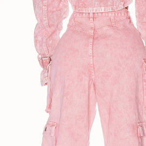 Pantalon cargo taille haute pour femme, tendance et fonctionnel, pantalon cargo pour femme avec plusieurs poches, pantalon cargo pour femme - Product Image 6