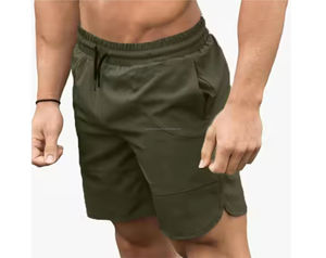 Vente en gros de shorts de gymnastique à séchage rapide pour hommes design personnalisé avec motif tissu tissé et logo personnalisé service OEM disponible - Product Image 2