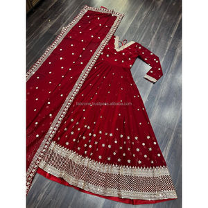2024 COLECCIÓN DE 2017 Modest Anarkali Suits para bodas Festivales Soirees Making You the Epitome of Elegance - Product Image 2