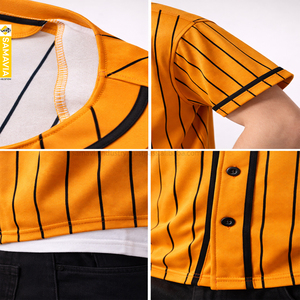 Camisetas Deportivas de Béisbol Ligeras y Cortas para Verano |   Tela de Poliéster Transpirable de 220 g/m² con Impresión por Sublimación |   Colores Personalizables - Product Image 5