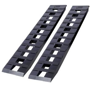 Rampe di Carico Universali Resistenti 183 cm x 36 cm per Moto, Trattori, ATV/UT, Capacità 4000 kg, 1 Paio con Ganci di Fissaggio Superiore - Product Image 1