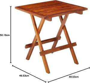 Kenia Foldable Teak Wood <b>Table</b> High Quality Brown Finish <b>Outdoor</b> Camping Dining <b>Table</b> for Park Use - Product Image 6