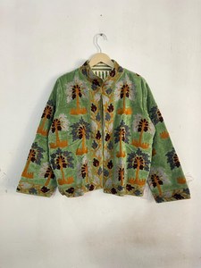 Chaqueta de Invierno Unisex de Algodón y Terciopelo con Bordado Suzani, Estilo Bohemio Hippie Indio, para Compra al por Mayor - Product Image 3