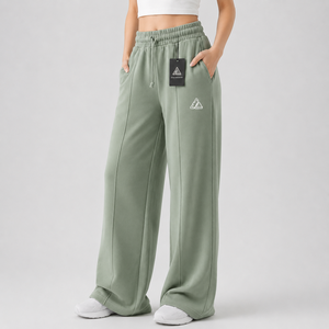 Wholesale Affordable Price Baggy Fit Side Panels Streetwear Sweatpants Winter Wear Hip Hop Style Lightweight Trousers for Women - Product Image 5