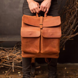 Premium Genuine Leather Fringe Handbag for Women – Vintage Boho Style Shoulder <b>Bag</b> with Tassels & <b>Studded</b> Detail - Product Image 1