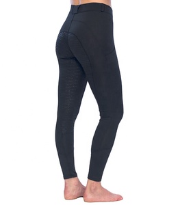 Culotte d'équitation en nylon spandex dernier cri à la mode pantalon en silicone à siège complet pour femmes vêtements équestres leggings de cheval pour l'équitation - Product Image 1