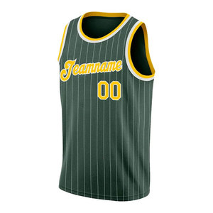 Maillots de basket-ball personnalisés de style premium pour un usage unisexe, légers, confortables, respirants, à manches courtes, imprimés, chemises de sport - Product Image 5