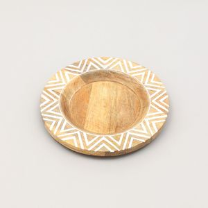 Piatto Decorativo in Legno Artigianale da 13 Pollici, Stoviglie in Legno per Decorazioni da Tavola per Cene e Feste - Product Image 1