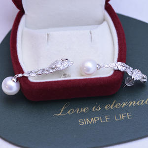 Zhuji Danshui 10-11mm White Round Fine <b>Pearl</b> <b>Earrings</b> S925 Silver Petal Dangle Bright Light Elegant Design - Product Image 3