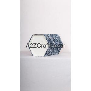 Poubelle extérieure élégante hexagonale pliable à ouverture supérieure en carton de coton, taille personnalisable pour bureau, hôpital, extérieur - Product Image 6