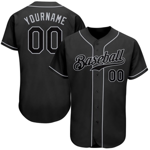 Wholesale Direct Manufacturing Industry Custom Black Royal Pinstripe Royal-White Authentic Baseball Jersey - Product Image 4