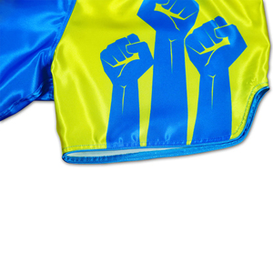Custom Men's Professional Muay Thai <b>Shorts</b> Wide Leg Cut Split Color Sublimation Print <b>Kickboxing</b> Grappling <b>Shorts</b> Wholesale OEM - Product Image 3