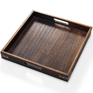 ถาดไม้วอลนัทอเมริกาใต้สไตล์โมเดิร์นอเนกประสงค์ พร้อมหูจับ - Product Image 4