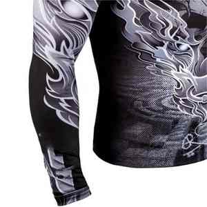 Camiseta de Compresión con Estampado por Sublimación Completa para Hombre, Ropa Deportiva para Entrenamiento, Camiseta de Compresión para Moldear Músculos, Proveedor Mayorista - Product Image 6