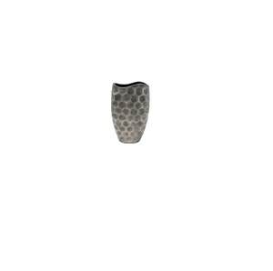 Jarrón de Metal Hecho a Mano para Mesa, Diseño Industrial, Textura Hexagonal, Adorno Decorativo para Interiores de Hogar Moderno - Product Image 1