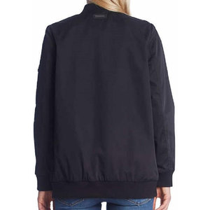 <b>Women's</b> <b>Lightweight</b> <b>Bomber</b> <b>Jacket</b> with Relaxed Fit Full Zip Front Ribbed Cuffs and Hem Casual Streetwear Outerwear for Everyday - Product Image 2