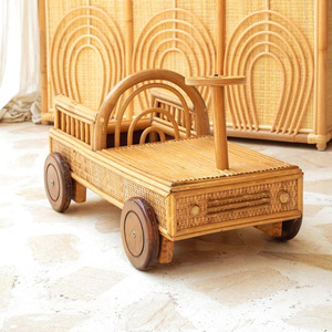 Camiones de juguete de ratán de la mejor calidad para niños, modelo de camión sostenible al precio más bajo, suministro de juguetes preescolares - Product Image 5