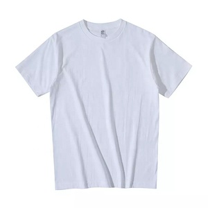 T-shirts Homme Oversize Col Rond Couleur Unie Coton/Polyester Grande Taille OEM ODM Personnalisé Manches Courtes Respirant Épaules Tombantes - Product Image 2