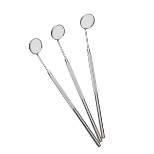Miroir buccal dentaire de haute qualité avec manche en acier inoxydable et tête détachable, certifié CE - Product Image 1