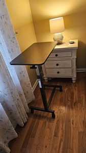 Adjustable Overbed <b>Table</b> <b>for</b> Home with <b>Wheels</b> - Product Image 3