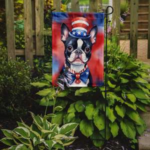 Boston Terrier patriótico americano Multicolor jardín bandera buzón decorativo patio bandera Banner para Patio ilustraciones flor - Product Image 2