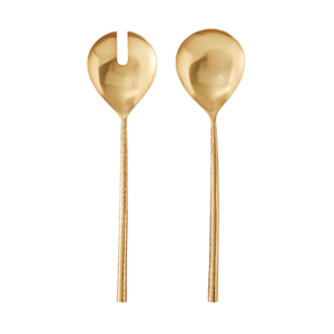 Servidor de Ensalada de Metal Reutilizable con Mango de Diseño para Uso en Mesa en Hogares, Hoteles y Restaurantes, Juego de Cucharas y Tenedores para Servir - Product Image 4