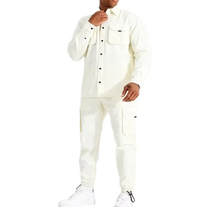 Survêtement de sport personnalisé tendance en coton 100% à séchage rapide pour hommes, idéal pour l'entraînement et le jogging, vente en gros, marque privée, style cargo - Product Image 5