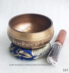 เครื่องทำด้วยมือโลหะทองเหลืองสำหรับงานฝีมือทำจากชามร้องเพลงสไตล์ทิเบตเนปาล - Product Image 3