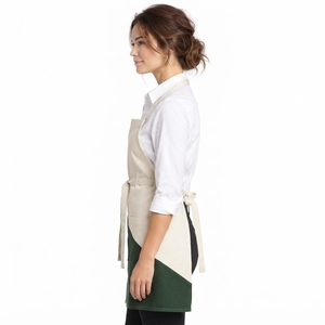 Tablier de Chef Professionnel pour Femme, Vêtement de Travail de Cuisine en Coton, Sangle de Cou Ajustable, Coupe Confortable, Uniforme de Restaurant, OEM - Product Image 4