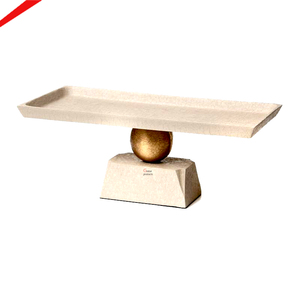 Nouveau plateau de service rectangulaire avec support, dernière arrivée, pour la maison, l'hôtel, les mariages, la décoration de table. - Product Image 1
