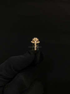 Bague de luxe en or massif 18 carats avec diamant naturel glacé bijoux fins Hip Hop bagues de mariage bague de fiançailles anniversaire cadeau pour les fêtes - Product Image 5