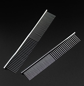 Stainless Steel Dog Comb Long Thick Hair Fur Removal <b>Brush</b> <b>Pets</b> Dog Cat Grooming Demitting Combs for Shaggy Dogs - Product Image 4