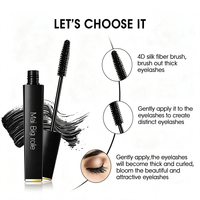 Mascara OEM noir doré en tube, naturel, allongeant et recourbant, séchage rapide, anti-bavures, longue tenue, cosmétiques pour les yeux, vente en gros
