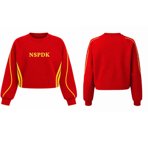 Sudadera de la Hermandad NSPDK, Sudadera Informal de Algodón para Mujer, Cuello Redondo, Jersey Bordado, Suéter de Punto - Product Image 6