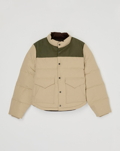 Chaqueta Acolchada de Invierno para Hombre 2026 al por Mayor, con Bloques de Color, Cuello Alto, Cortavientos, Forro Grueso de Sherpa, Ropa de Trabajo, 350 g - Product Image 1