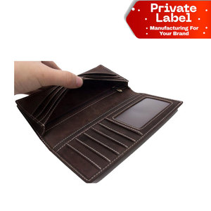 Portefeuille en cuir personnalisé avec étiquette privée, RFID sécurisé, texture carbone, pour homme, vente chaude, portefeuille minimaliste en cuir bloquant les RFID - Product Image 1