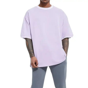 Camiseta Oversize para Hombre, Estilo Ruff, Algodón Pesado Premium, Estilo Urbano Vintage, Corte Holgado, Cuello Redondo, Informal, Suave y Transpirable - Product Image 4