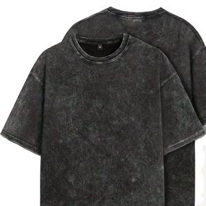 Camiseta estampada para hombre lavada con ácido de tendencia lavada con ácido/lavada hecha con algodón suave 100% hecho en Pakistán - Product Image 1
