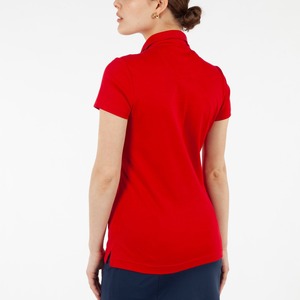 Camisas Polo de Golf Personalizadas al por Mayor con Logotipo, 100% Poliéster, Secado Rápido, Manga Corta para Mujer, Color Sólido, Logotipo Bordado en la Parte Delantera - Product Image 3
