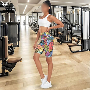 Producto de alta calidad, pantalones cortos para mujer en varios colores con estampado por sublimación, precio de fábrica, pantalones cortos deportivos para mujer más vendidos. - Product Image 6
