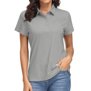 Chemise de golf décontractée en maille bleu marine pour femme avec protection solaire, sur mesure, séchage rapide, idéale pour l'été - Product Image 6