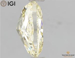 Pièce maîtresse élégante 2,00 CARAT avec certificat IGI, couleur jaune vif fantaisie, clarté VVS2, diamant de forme ovale cultivé en laboratoire CVD - Product Image 4