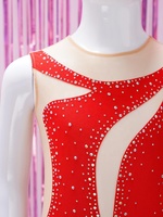 Vêtements d'entraînement personnalisés pour enfants de 6 à 16 ans Justaucorps de gymnastique pour filles Vêtements de danse de scène Costumes de danse de patinage artistique Vêtements de performance