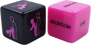 <b>Resin</b> <b>Crafts</b> Dice 12 Sided Couples Funny Sex Dice Hexagon Romance Love Gambling Adult Games - Product Image 3